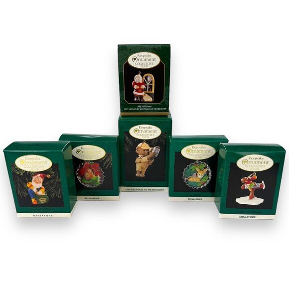 Hallmark Other - Hallmark Keepsake Ornament Collector's Club‎ Bundle of 6 1993-1997 VINTAGE EUC